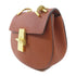 Chloe GHW Drew Bag Chain Shoulder Bag Crossbody Calfskin Leather Brown