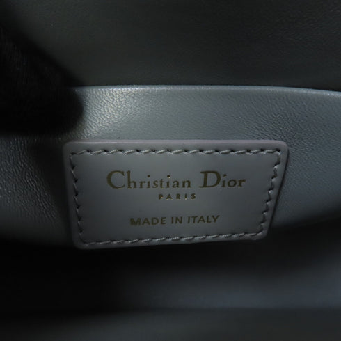 Christian Dior CD GHW 30 Montaigne Shoulder Bag M9204 Calfskin Leather Gray