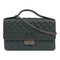 CHANEL Quilted CC SHW Chain Shoulder Bag Caviar Green