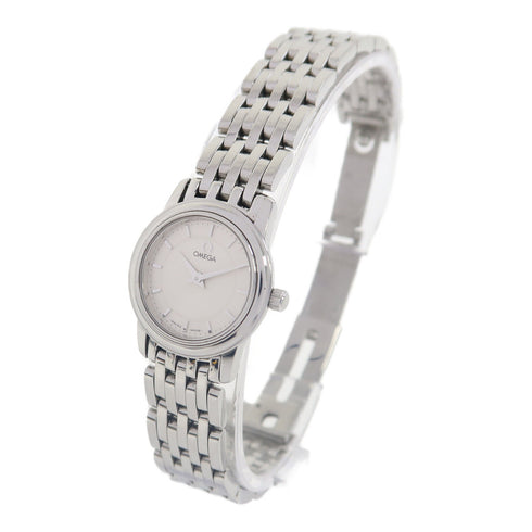 OMEGA De Ville Quartz Watch 45703100 Stainless Steel Silver