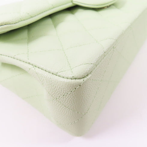 CHANEL CC GHW Classic 23 Chain Shoulder Bag Calfskin Leather Mint Green