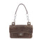 CHANEL CC SHW Chain Shoulder Bag Calfskin Leather Brown v1