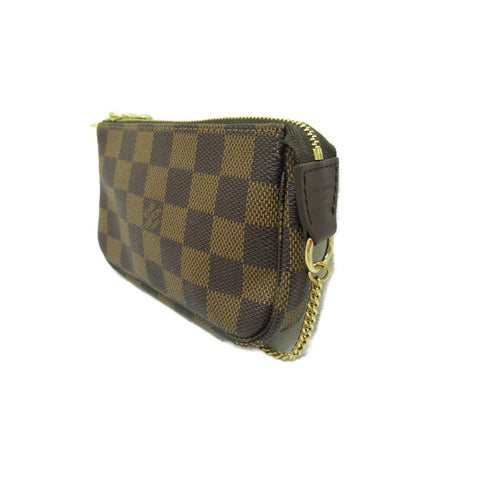 LOUIS VUITTON LV GHW Mini Pochette Accessoires Handbag N58009 Damier Brown v1