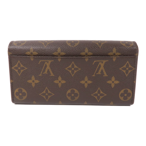 LOUIS VUITTON LV GHW Sarah Long Wallet M60531 Monogram Brown