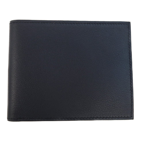 HERMES Wallet Evercolour Leather Noir Black