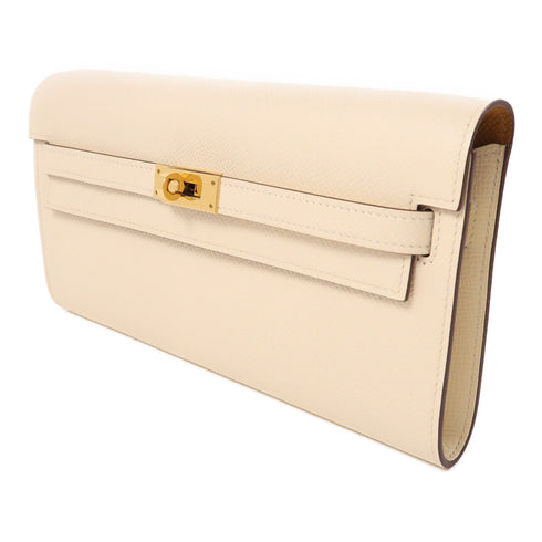 HERMES GHW Kelly To Go Crossbody Shoulder Bag Epsom Leather Nata