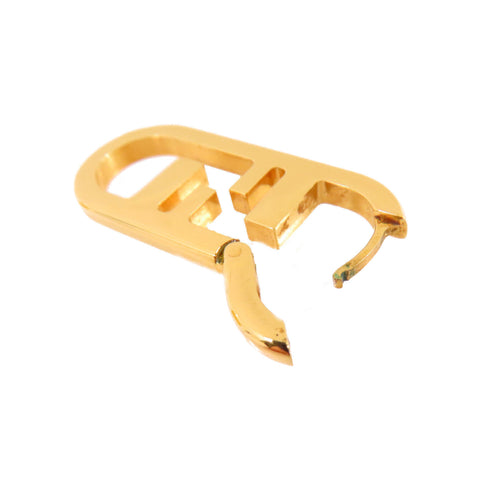 FENDI GHW Small O'Lock Earrings Metal Gold Tone Color