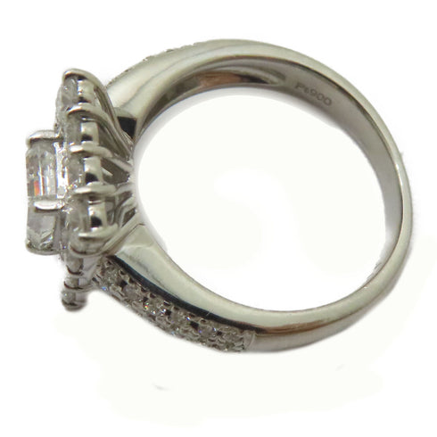 FINE JEWELRY 1.045ct Diamond 1.11ct Diamond Ring PT900 Platinum US#6