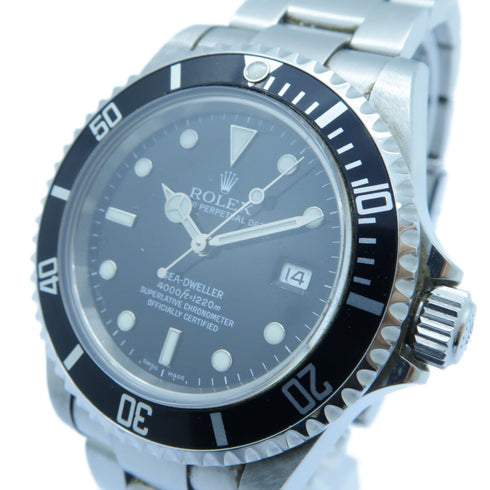 ROLEX Sea-Dweller Automatich Watch 16600 Stainless Steel Black