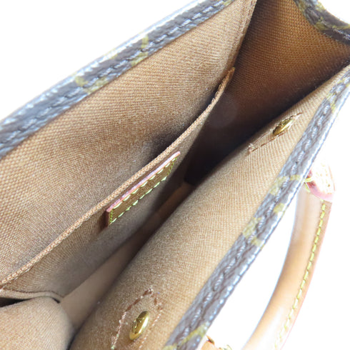 LOUIS VUITTON LV Petit Sac Plat 2 Way Shoulder Bag Handbag M69442 Monogram Brown v1