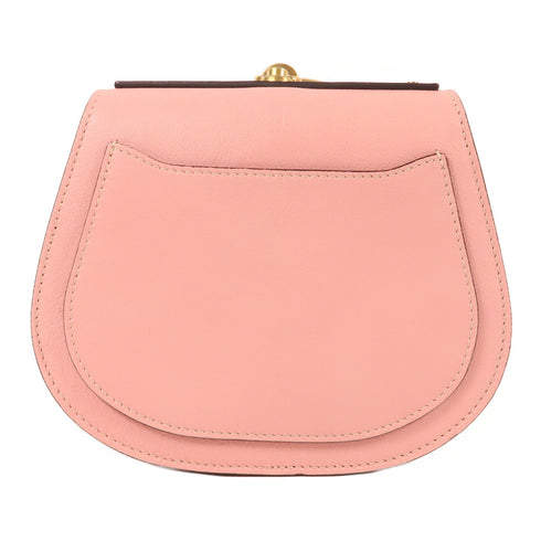 Chloe GHW Shoulder Bag Calfskin Leather Pink