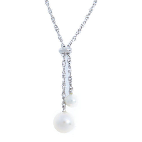 MIKIMOTO Pearl Necklace 18K White Gold
