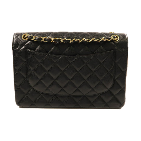 CHANEL CC GHW Large Classic Chain Shoulder Bag Calfskin Leather Black