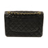 CHANEL CC GHW Large Classic Chain Shoulder Bag Calfskin Leather Black