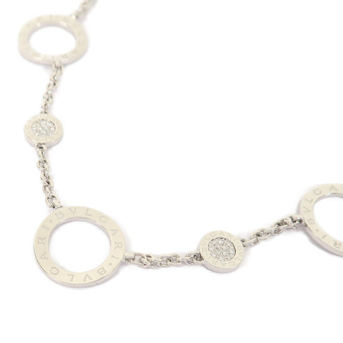 BVLGARI Diamond Necklace 18K White Gold v1