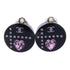 CHANEL CC Earrings Accessories PVC Metal Silver Black Pink