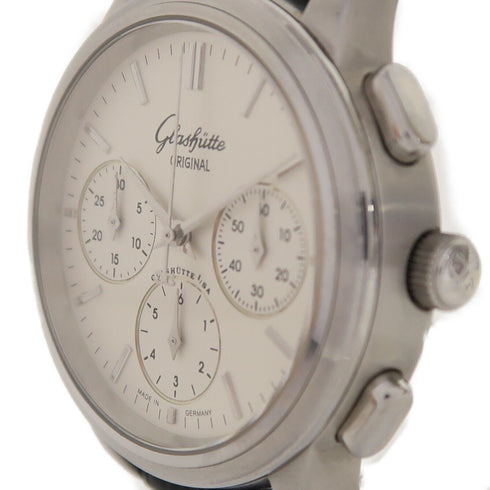 GLASHUTTE ORIGINAL Senator Chronograph Automatic Watch Steel Silver
