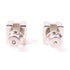 HERMES PHW Cage H Earrings Metal Silver/Black