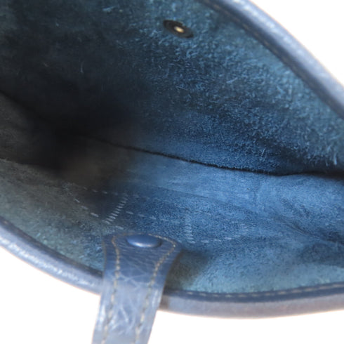 HERMES PHW Evelyne TPM Shoulder Bag Clemence Leather Bleu De Prusse/Blue