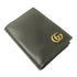 GUCCI GG GHW Card Case 428737 Calfskin Leather Black