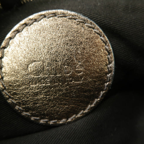 Chloe SHW Handbag Calfskin Leather Bronze Color