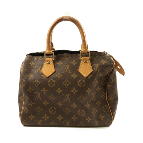 LOUIS VUITTON LV GHW Speedy 25 Hand Bag M41528 Monogram Brown v2