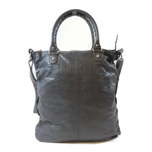 BALENCIAGA SHW Classic Square 2 Way Shoulder Handbag 340679.1160 Lambskin Gray