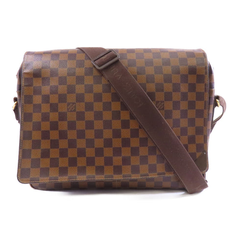 LOUIS VUITTON LV GHW Shelton GM Shoulder Bag N41148 Damier Ebene Brown