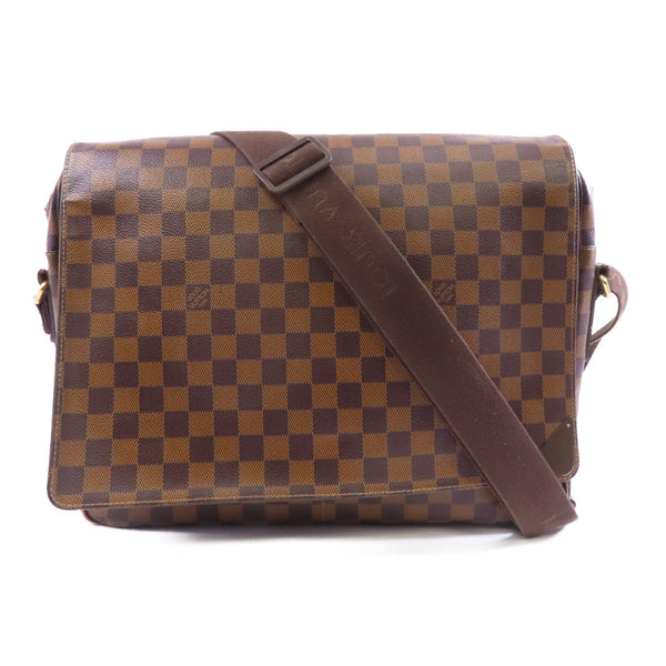 LOUIS VUITTON LV GHW Shelton GM Shoulder Bag N41148 Damier Ebene Brown