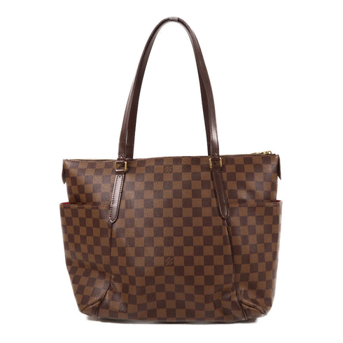 LOUIS VUITTON LV GHW Totally MM Shoulder Bag N41281 Damier Ebene Brown v1