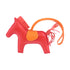 HERMES Rodeo MM Charm Swift Leather Red Orange