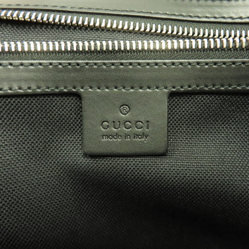 GUCCI GG SHW Shoulder Bag PVC Coated Canvas 474139 Black