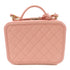 CHANEL Quilted CC GHW Vanity Case 2 Way Shoulder Bag A93343 Calfskin Pink