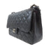 CHANEL Quilted CC SHW Classic Chain Shoulder Bag Caviar Leather Black