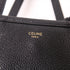 CELINE GHW Folded Cabas 2 Way Shoulder Bag Calfskin Leather Black