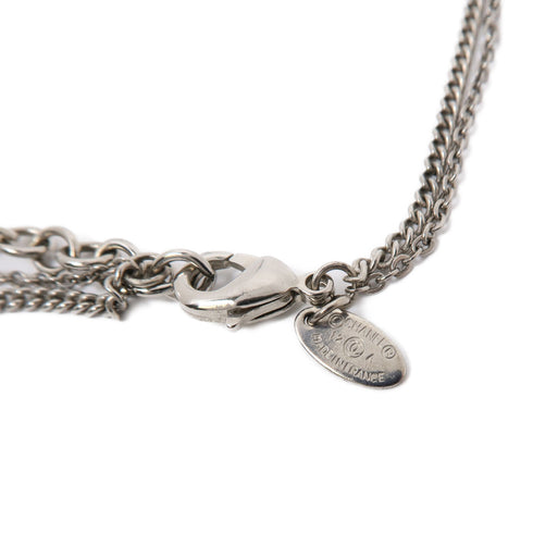 CHANEL CC Necklace 12/A PVC Black