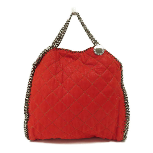 Stella McCartney SHW 2 Way Chain Shouder Tote Bag Canvas Red
