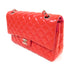 CHANEL Quilted CC SHW Classic 25 Chain Shoulder Bag Patent Leather Red Pink