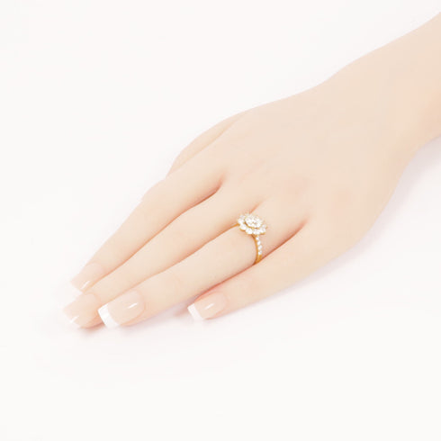 JEWELRY Diamond Ring US#6 18K Yellow Gold v1