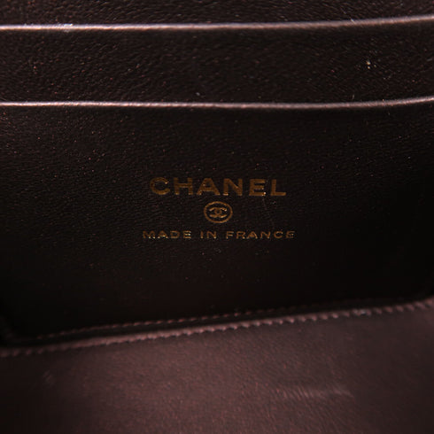 CHANEL CC GHW Vanity Case 2 Way Shoulder Bag AP2199 Lambskin Leather