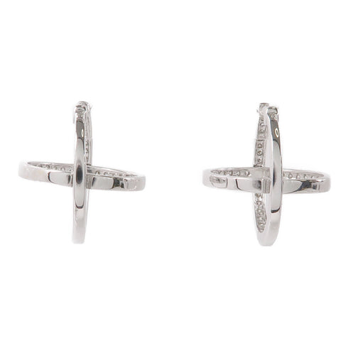 JEWELRY 0.20ct Diamond Earrings 18K White Gold