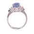 FINE JEWELRY 4.35ct Star Sapphire 0.90ct Diamond Ring US#6.5 PT900 Platinum