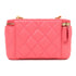 CHANEL CC GHW Vanity Case Chain Shoulder Bag AP3204 Calfskin Leather Pink