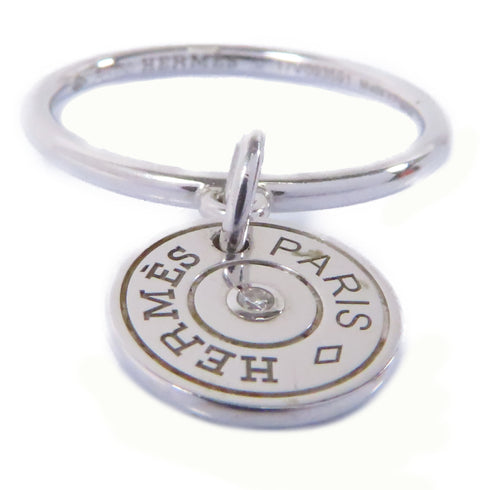 HERMES 1 Diamond Ring 18K White Gold US#6