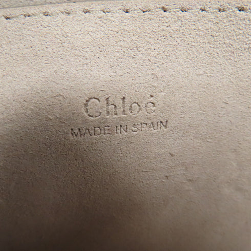 Chloe GHW Shoulder Bag Crossbody Bag Lambskin Suede Leather Blue