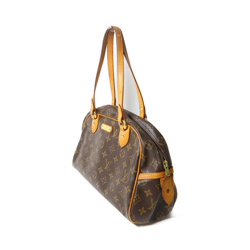 LOUIS VUITTON LV GHW Montorgueil PM Shoulder Bag Monogram M95565 Brown v1