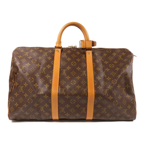 LOUIS VUITTON LV Keepall 50 Travel Boston Hand Bag M41426 Monogram Brown