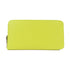 HERMES PHW Silk Zipper Long Round Wallet Veau Epsom Leather Yellow Lime
