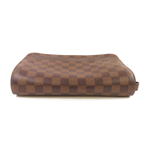 LOUIS VUITTON LV GHW Saint Louis Clutch Bag Pouch N51993 Damier Ebene Brown v1