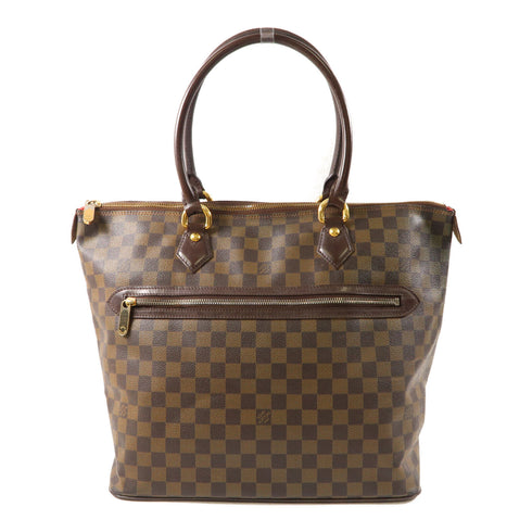 LOUIS VUITTON LV GHW Saleya GM Shoulder Bag N51181 Damier Ebene Brown v1
